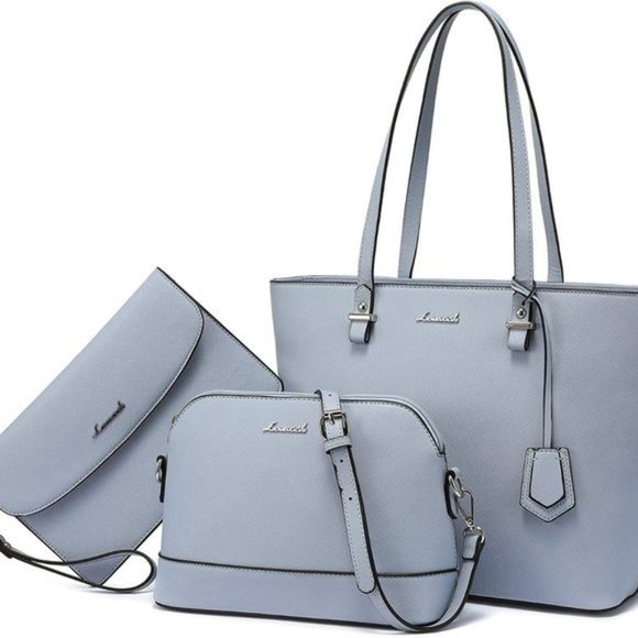 New  3pcs Purse Set   Handbags for Women Shoulder Bags Tote Satchel - Picture 6 of 16